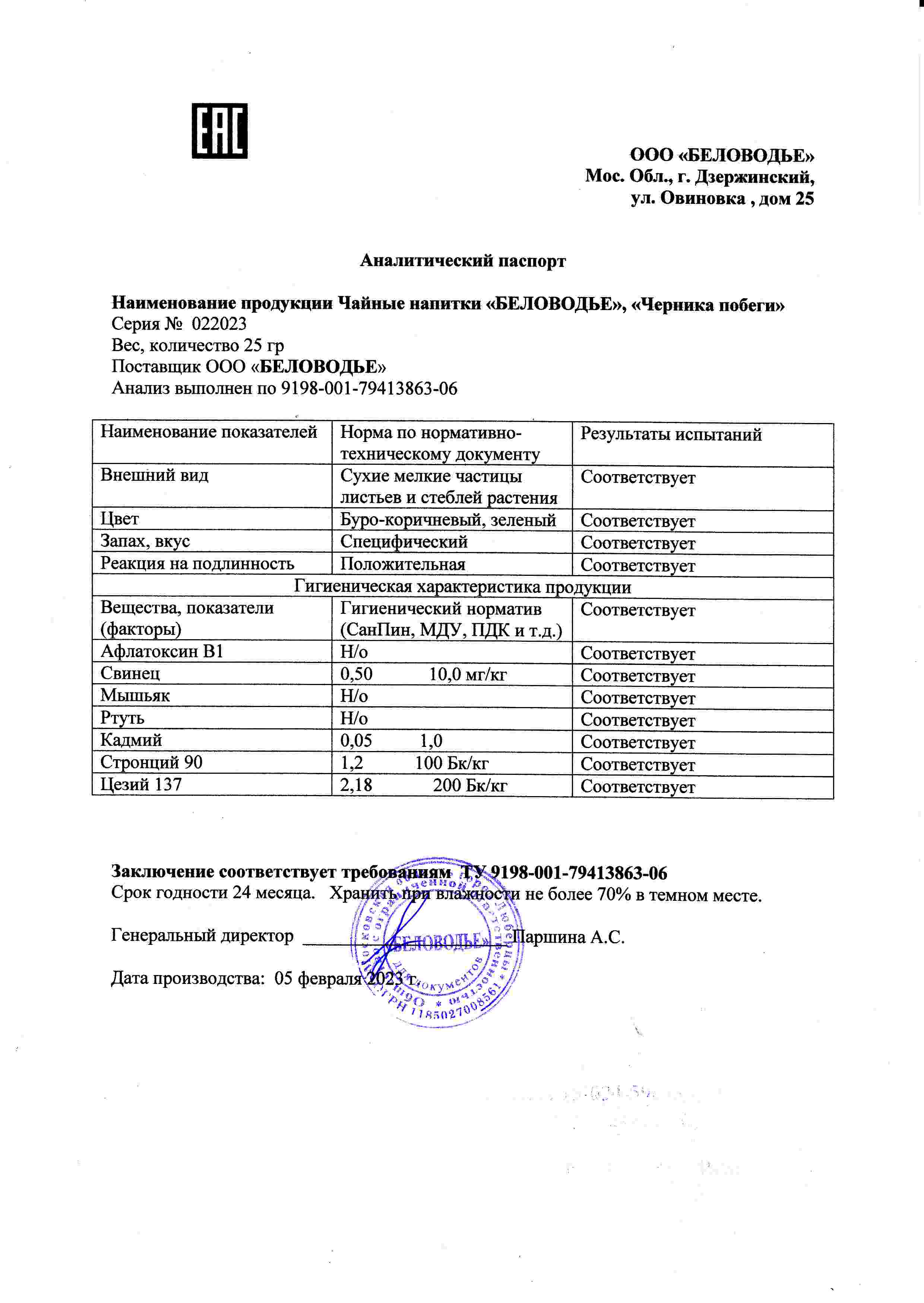 Паспорт №022023